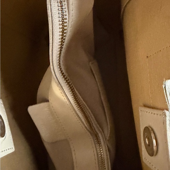 Vintage Vera Pelle Italian Leather Colorblock Tote – Made in Italy - Picture 8 of 11